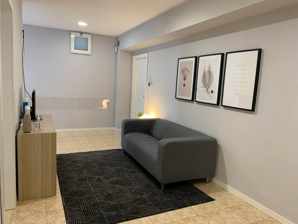 Sala de espera da clínica